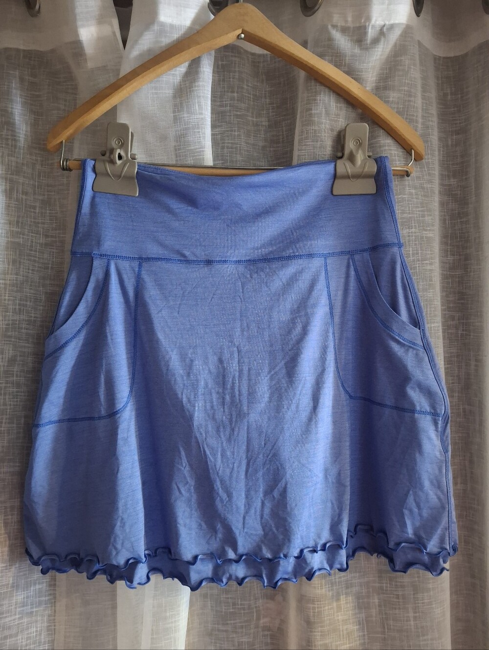 Peter Millar Women's Size Small Blue Ruffled Skort Skirt UPPF 50+